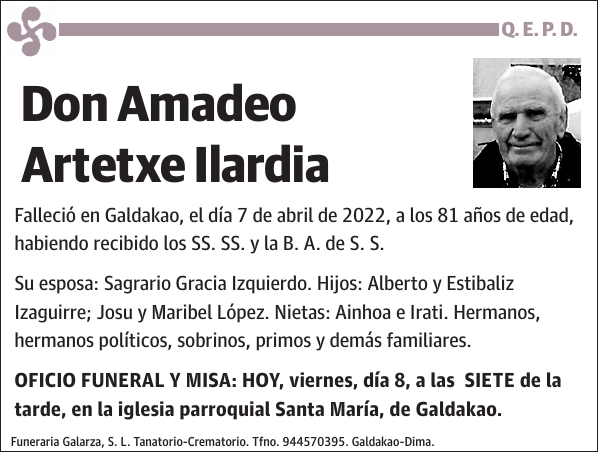 Amadeo Artetxe Ilardia