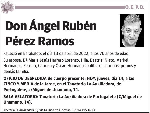 Ángel Rubén Pérez Ramos