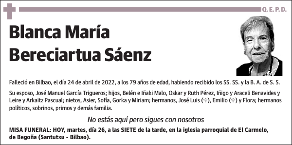 Blanca María Bereciartua Sáenz