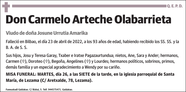 Carmelo Arteche Olabarrieta