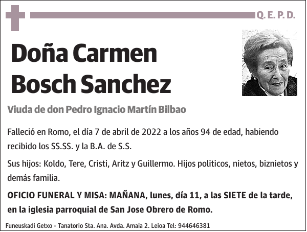 Carmen Bosch Sanchez