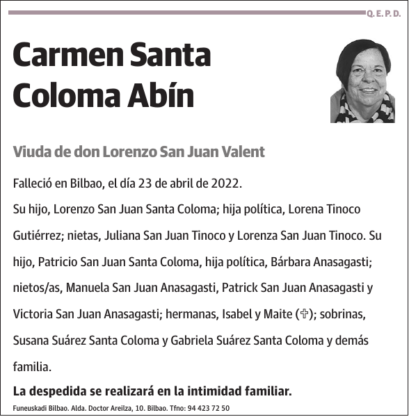 Carmen Santa Coloma Abín