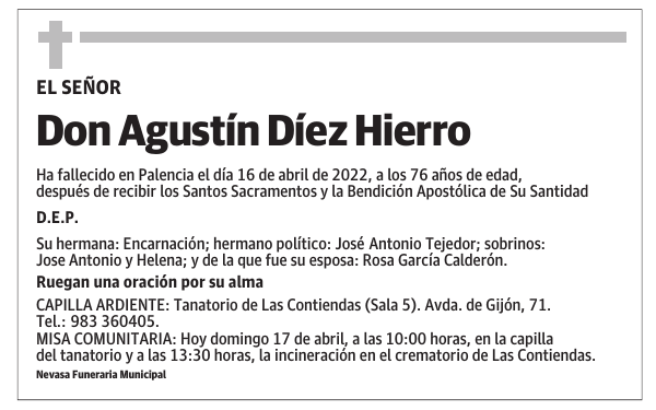 Don Agustín Díez Hierro