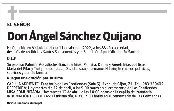 Don Ángel Sánchez Quijano