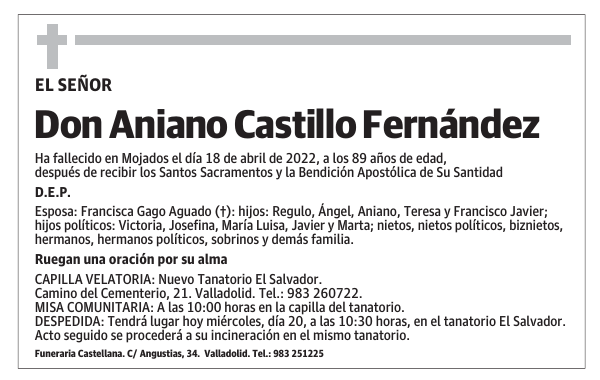 Don Aniano Castillo Fernández