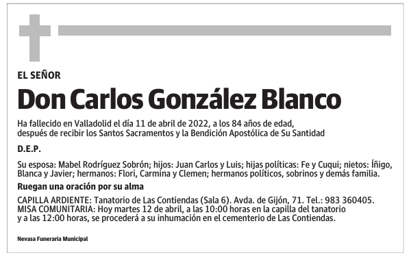 Don Carlos González Blanco