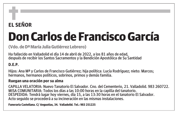 Don Carlos de Francisco García