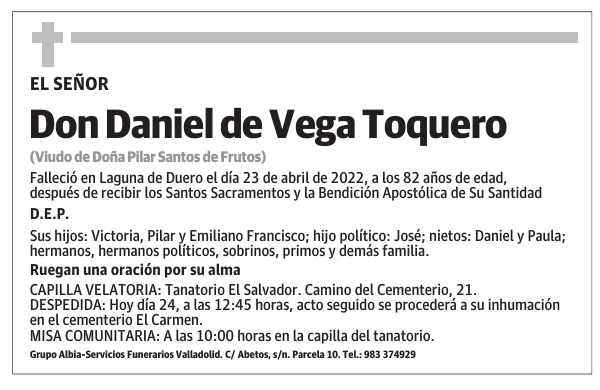 Don Daniel de Vega Toquero