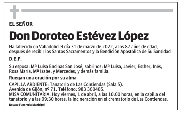 Don Doroteo Estévez López