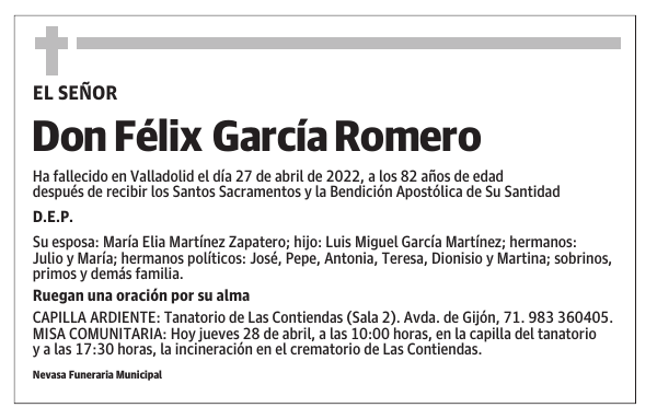 Don Félix García Romero