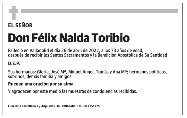 Don Félix Nalda Toribio