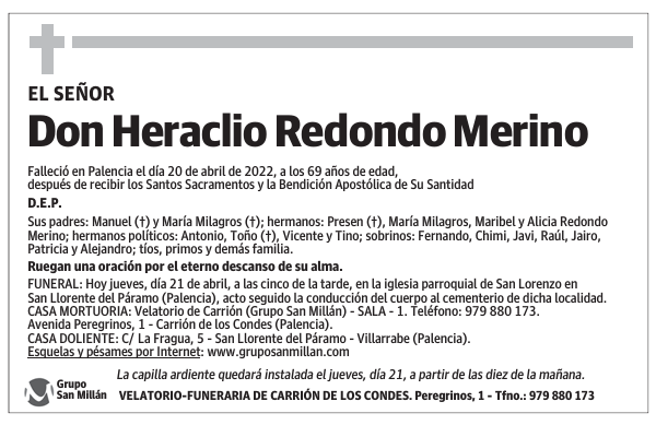 Don Heraclio Redondo Merino