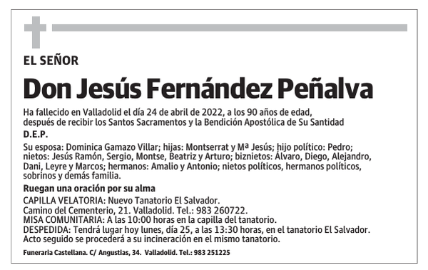 Don Jesús Fernández Peñalva