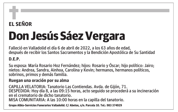 Don Jesús Sáez Vergara