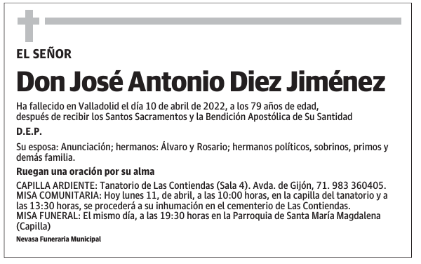 Don José Antonio Diez Jiménez