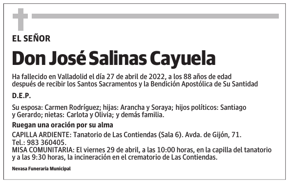 Don José Salinas Cayuela