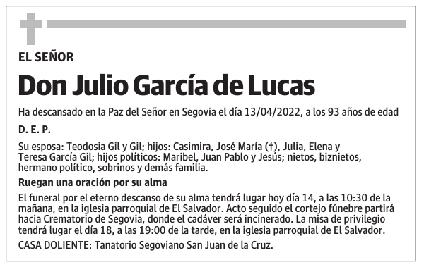Don Julio García de Lucas
