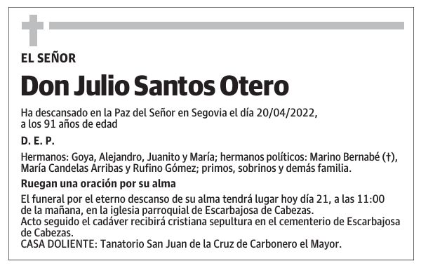 Don Julio Santos Otero