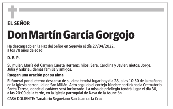 Don Martín García Gorgojo