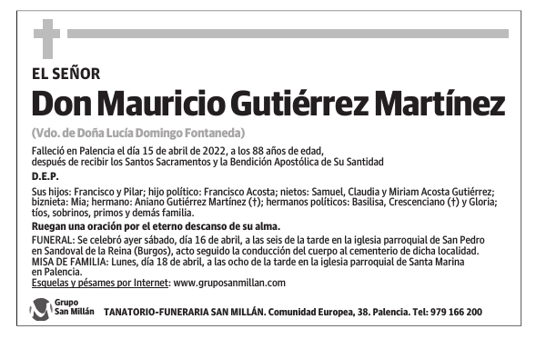 Don Mauricio Gutiérrez Martínez