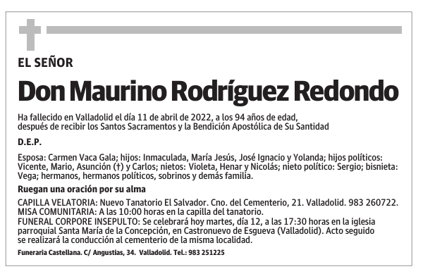 Don Maurino Rodríguez Redondo