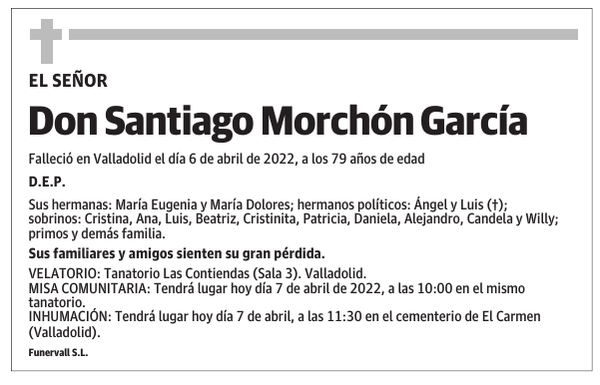 Don Santiago Morchón García