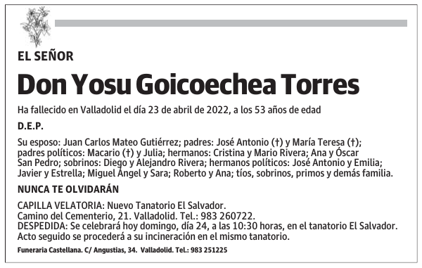 Don Yosu Goicoechea Torres