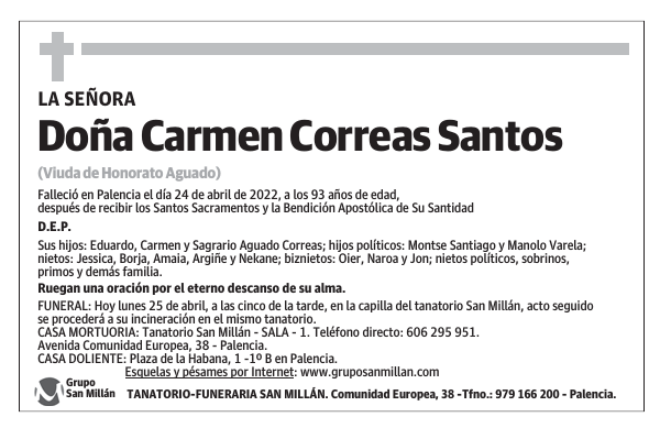 Doña Carmen Correas Santos