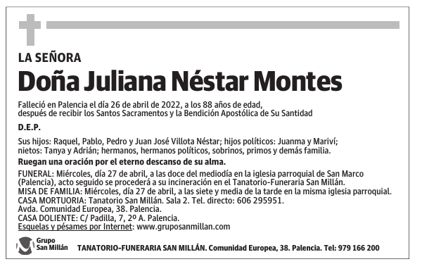 Doña Juliana Néstar Montes