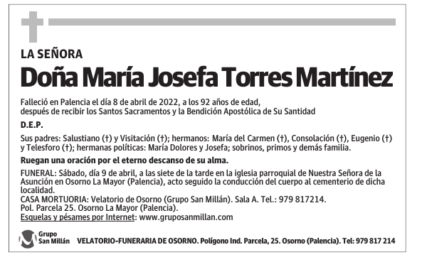 Doña María Josefa Torres Martínez