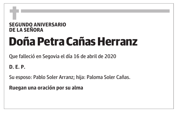 Doña Petra Cañas Herranz