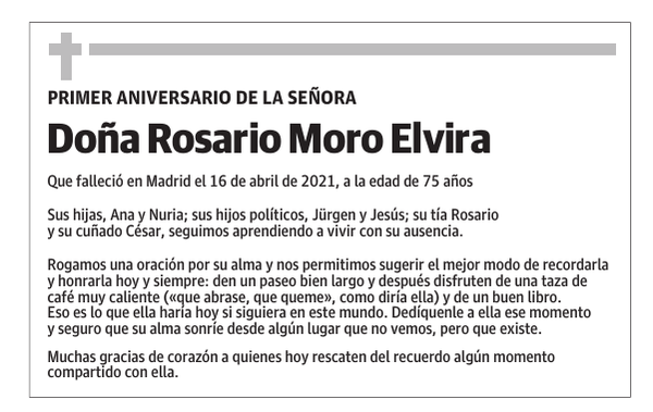 Doña Rosario Moro Elvira
