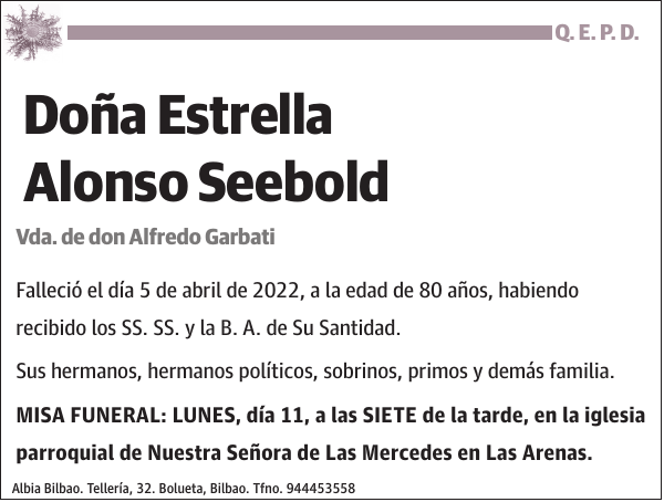 Estrella Alonso Seebold