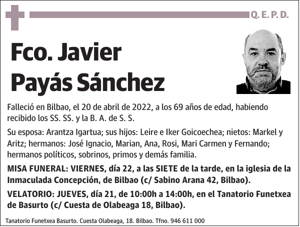Fco. Javier Payás Sánchez