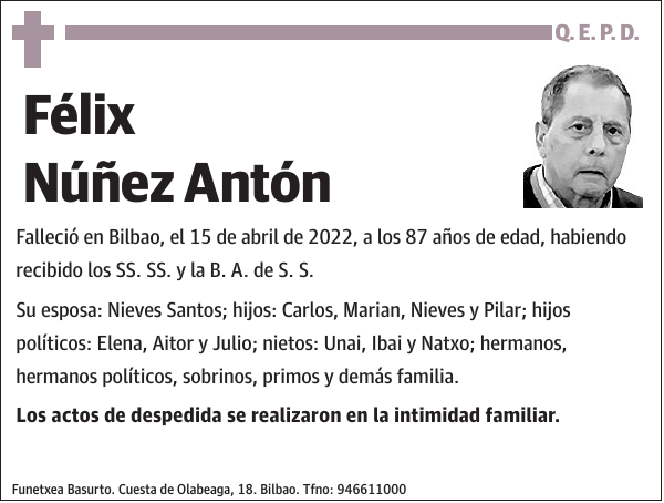 Félix Núñez Antón