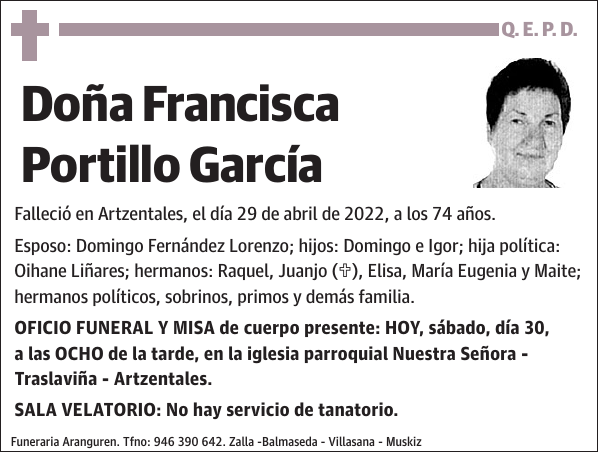 Francisca Portillo García