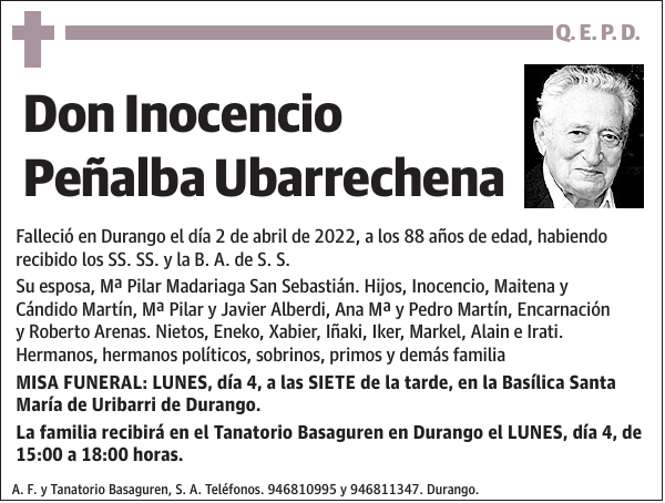 Inocencio Peñalba Ubarrechena