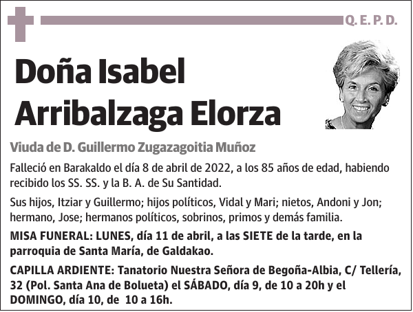 Isabel Arribalzaga Elorza