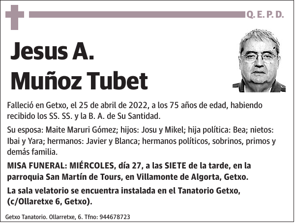 Jesus A. Muñoz Tubet