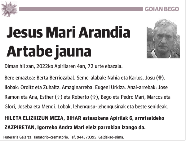 Jesus Mari Arandia Artabe