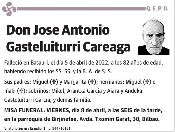 Jose Antonio Gasteluiturri Careaga