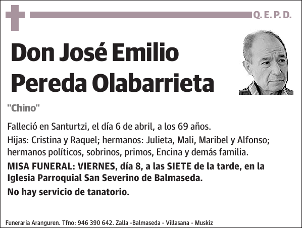 José Emilio Pereda Olabarrieta