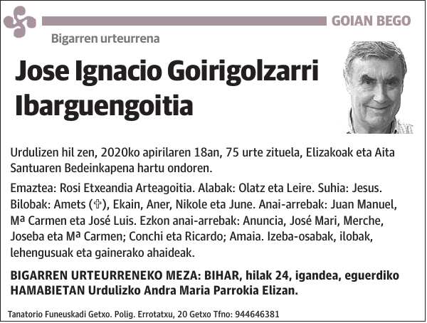 Jose Ignacio Goirigolzarri Ibarguengoitia