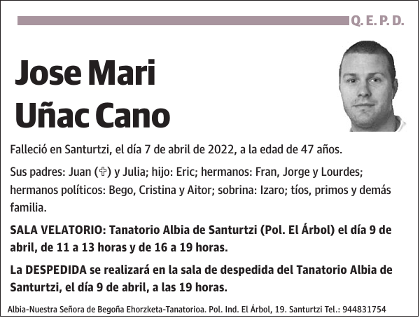 Jose Mari Uñac Cano