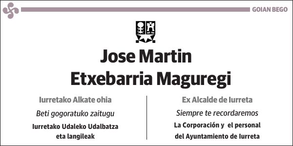 Jose Martin Etxebarria Maguregi