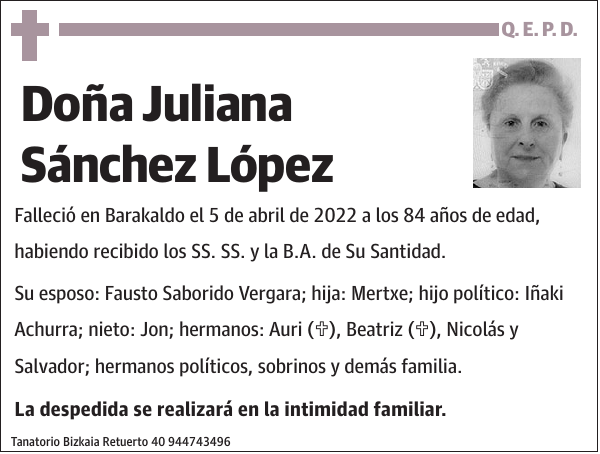 Juliana Sánchez López