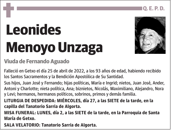 Leonides Menoyo Unzaga