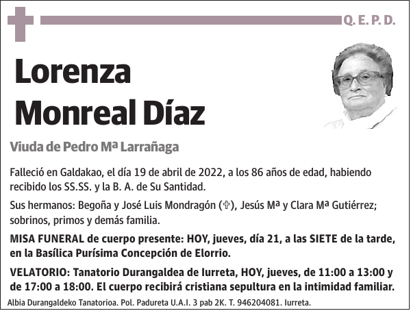 Lorenza Monreal Díaz