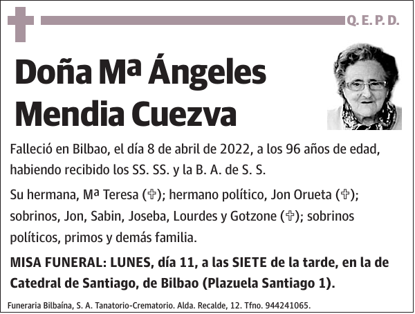 Mª Ángeles Mendia Cuezva