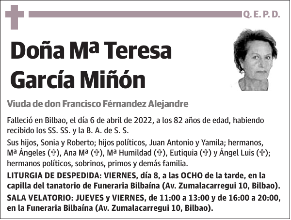 Mª Teresa García Miñón